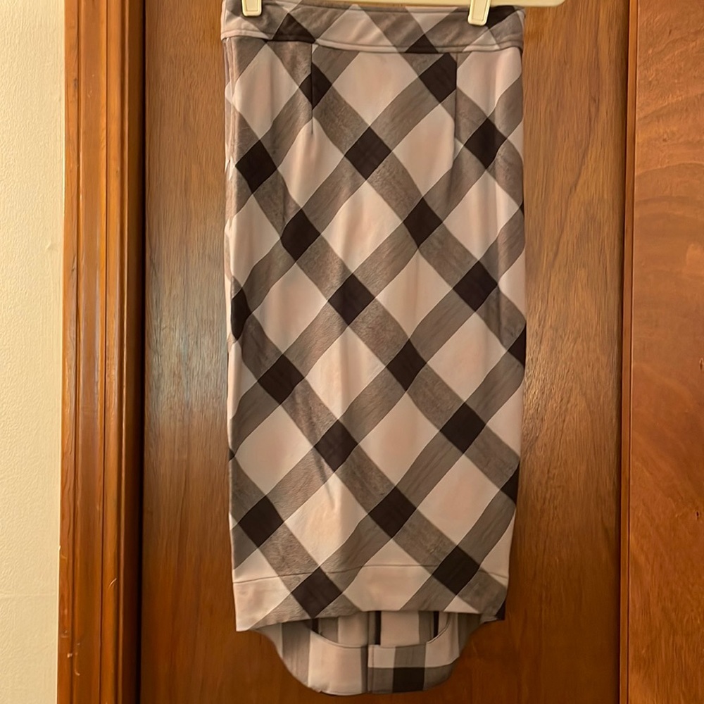 Free people plaid pencil skirt